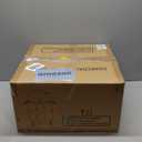 Realcook Vertical 17 Inch Steel Charcoal Smoker, Heavy Duty Round BBQ Grill for Outdoor Cooking, Black