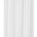 Mrs Awesome Embossed Microfiber Stall Shower Curtain Liner 48 x 72 inches, Soft Fabric Shower Curtain Washable and Water Repellent,48x72, White