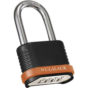 WULALACK Heavy Duty Outdoor Combination Lock with 1-1/2-Inch-Long Shackle, Weatherproof Combo Lock for GateFenceShed