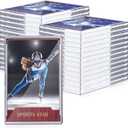 50 Pcs Trading Card Sleeve Case Hard Plastic Card Protector Sleeves Clear Brick for Standard Sports Baseball Cards Holder Collectibles