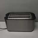 Elite Gourmet ECT-3100 Long Slot 4 Slice Toaster, Reheat, 6 Toast Settings, Defrost, Cancel Functions, Built-in Warming Rack, Extra Wide Slots for Bagels & Waffles, Stainless Steel & Black