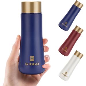 Small Thermo Bottle Slim Mini Vacuum Insulated Water Bottle 180ml/6.1oz Water Flask Stainless Steel Thermal Water Bottles Thermo for Hot and Cold Drinks Perfect for Purse or Kids Lunch Bag(Blue)