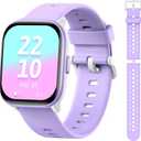 Kids Watch for Girls Boys with IP68 Waterproof, Girls Watch with 19 Sports Modes, Sleep Tracking, Pedometer, Stopwatch, Kids Activity Tracker, Birthday Gifts for Girls Age 6-15 Years Old (Purple)