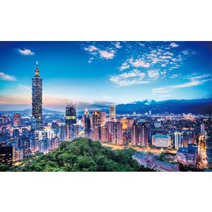 Pintoo Jigsaw Puzzles 1000 Piece for Adults - The Beautiful Sunset of Taipei Beautiful Plastic Puzzle for Home Decor Zero Dust Easy Storage [H1916]