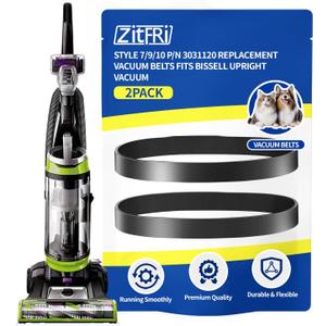 Style 7/9/10 P/N 3031120 Replacement Belt For Bissell Vacuum,Vacuum Belt Fit Bissell Powerforce Helix Powerlifter Cleanview Swivel Rewind Pet Vacuum Cleaner, 2031093 32074 3031123, 2Pack