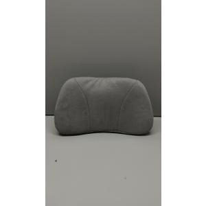 1P Lumbar Support Pillow,15.5x8.7 Memory Foam,Superfiber Suede,Drive car Back Pillows,seat,Office,Rest,Improve Posture(Grey)
