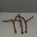 kathson Natural Parrot Perch Bird Stand Pole Wild Grape Stick Paw Grinding Fork Parakeet Climbing Standing Branches Toy Chewable Cage Accessories for Small Budgies Cockatiels Lovebirds 3PCS