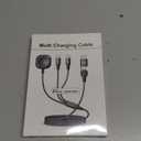 Multi Charging Cable for Apple Watch Charger,3 in 2 USB C Cable 6FT iPhone Charger/Type C/Lightning Travel Essentials Cables for iWatch Ultra/SE/10-1&iPhone 16-5 Pro/Plus