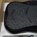 Vibration Plate Exercise Machine, Lymphatic Drainage Machine for Weight Loss, Lymphatic Drainage & Muscle Recovery, Multiple Speeds with Bluetooth & Remote, Max User Weight 330lbs (Pure Black)