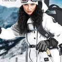 Ski Gloves for Men Women - Winter Snow Windproof Waterproof Skiing Snowboarding for Cold Weather Warm (Large, Black)