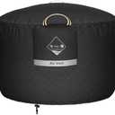 QH.HOME Fire Pit Cover Round Super Waterproof, 36" D X 24" H Outdoor Firepit Cover 600D Strong Tear Resistant, Premium Fading Resistant for Gas Fire Pit