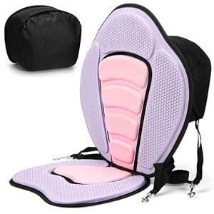 Vinsot 1 Set Kayak Paddle Board Seat Back Support,Purple and Pink
