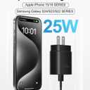 Type C Charger Fast Charging, 2Pack [10FT&6FT] Long USB C Cable with 25W Phone Super Fast Charger Block Compatible with Galaxy S25/S24/Plus/Ultra,iPhone 15/16/17/Air/Plus/Pro Max