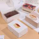 Cabilock Tiramisu Boxes with Lids 20-Pack Clear Plastic Cake Containers for Mousse Desserts Party Favor Boxes Bakery Takeout 4.68X2.83X1.85 Inches