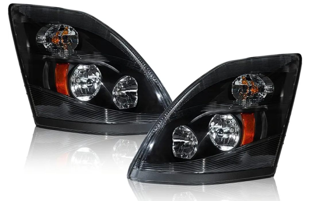 Pair Performance Headlights Fit for Volvo VNL 2004-2018 Included All Bulbs Driver and Passenger Side 12V
