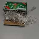 Christmas Snowflakes LED Curtain String Lights 11.5ft/3.5M 96LED Christmas Window Curtain Light Plug in String Light for Xmas Decor,Indoor and Outdoor,Birthday Party,Wedding, Bedroom Patio (Warm-White)