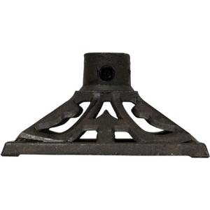 Cast Iron Torch Stand  Heavy-Duty, Freestanding & Weather-Resistant Torch Base for Patio, Garden, Deck & Backyard  Fits Torch Poles 0.75" to 1.25"  9" x 9", Black (1 Count (Pack of 1))