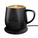 12oz IntelliHeat™ Coffee Mug | Barista’s Choice | Exclusive Wireless SmartSense Pad | Maintains Perfect 135°F | Hand-Crafted Ceramic Mug & Lid | Great for Tea Drinkers | Backed for Life - Black