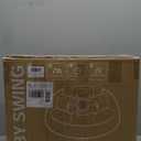 Baby Swings for Infants, Electric Baby Swing with 5 Speeds and Preset Lullabies, Portable Bluetooth Swings for Indoor & Outdoor Use (White Wood)