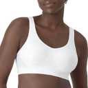 Bali Women's Comfort Revolution Wireless Bra, ComfortFlex Fit Full-Coverage Bra, DF3488 (XX-Large, White Tropic)