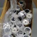 Heavy Duty Curtain Rods for Windows 72 to 144 Inch, 1 Inch Silver Curtain Rods Set of 2 Pack for Outdoor Patio, Farmhouse, Bedroom, Adjustable Easy Install Modern Drapery Rod (Silver,30-150-2p)