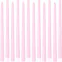 Light Pink Tall Taper Candles 12 inch Unscented Smokeless Long Tall Tapered Candle for Candlesticks Sticks Wedding Advent Home Decor Dinner ChristmasSet of 12