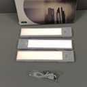 Under Cabinet Lighting 8 inch Rechargeable Battery Operated Motion Sensor Light Wireless Under Counter Lights for Kitchen, Stairs,Hallway (3 Pack)