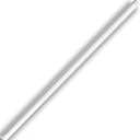 36 Inch Ceiling Fan Downrod Threaded, 1 Inch Outer Diameter Matte White Ceiling Fan Extension Rod (With Threads),Down Rods Compatible With Most Ceiling Fans,Easy Installation
