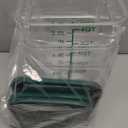 4 Pack Food Storage Containers with Green Lids, 4.0 Qt - Square, Clear, Polycarbonate, for Restaurant Commercial Kitchen and Home party