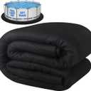 15 FT Pool Liner Pad for Above Swimming Pools,Pool Pad 350g/ Pre-Cut Heavy Duty Outdoor Pool Pads|Double Density| Puncture Resistant|Seamless Durable Eco-Friendly for Padding & Protection