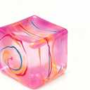 Fidget Toys Squishy Stress Cube, Stress Balls for Kids Adults Squishies Stress Relief, Ice Squishy Cube Sugar Balls, Sensory Toys for Kids with Autism, Fidgets for Classroom Prize Toys (Pink)