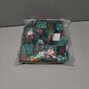 ANGELGGH Family Matching Christmas Onesie Pajamas, Vacation Cute Printed One Piece Pajamas, Xmas Hooded Holiday Sleepwear (Medium, Green Plaid Santa)