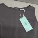 WIHOLL Women's Sleeveless A-Line Mini Dress Spring Summer Boat Neck Cute Little Short Going Out Date Night Petite Club Party Dinner Birthday Elegant Formal Cocktail Dresses Dark Grey XS