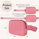 VOROLO Fanny Pack For Women And Men Crossbody Bag Belt Bag with Adjustable Strap Graduation Gifts Deep Pink