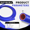 3/4" ID (19mm) Silicone Heater Hose Kit, 50FT Blue, 5 Clamps