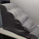 CiWiVOKi Dog Stairs for Bed, 5 Tier Dog Steps for Couch and High Bed, Non-Slip Pet Stairs, 24" High Sofa Foam Ramp - Best for Small Pets, Older Cats with Joint Pain