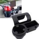 Space Saving Car Window Mount Storage Holder Vehicle Door Panel Organizer Safe Placement Multifunctional Car Organizer for Beverage Mobile Devices