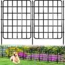 30ft x 26in Garden Fence Animal Barrier, 28 Panels No Dig Fence Border, Rustproof Metal Decorative Garden Fence with Ground Stake, Flower Bed Edging Border for Dog, Rabbit, Outdoor Yard Patio Decor
