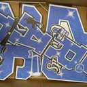 Graduation Yard Sign Class of 2026 Decorations, 4pcs Large Size Blue Black White Congrats Grad 2026 Lawn Yard Sign with Stakes for High School College Indoor Outdoor Graduation Party Decor Supplies