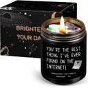 Black Scented Candles for Men, 9oz Aromatherapy Candles at Home, Funny Birthday Gifts Valentines Day Gift for Men Him Boyfriend Husband Brother Coworker