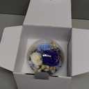 Preserved Flowers,Rose in Glass Dome with LED Light, Gifts for Her, Women, Mom,Grandma,Girlfriend, Wife - Style5 (Blue & White (S5))