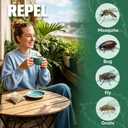 Mosquito Repellent Outdoor Patio, Backyard Mosquito Repellents, Mosquito Deterrent Indoor for Home, Mosquito Control for Door, Keep Mosquito Away from Garage, Last up to 2 Months-8 Pouches