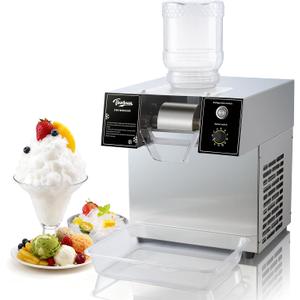 Snowflake Ice Machine, THXSUN 360W Commercial Shaved Ice Maker, 140lbs/24H Rapid Cooling Snowflake Ice Machine, Food-Grade Stainless Steel Snow Ice Maker for Restaurant, Caf, Bar, Party