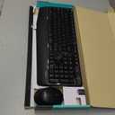 Logitech MK345 Wireless Keyboard and Mouse Combo with Palm Rest, 2.4 GHz USB Receiver, Compatible with PC, Laptop, Black