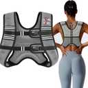 VBSD Weighted Vest Woman 16LB Weight Vest for Women Men Body Weight Vests for Walking Strength Training Running Workout Jogging Fitness Grey