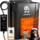 Dog House Heater 45 to 113 Thermostat Controlled Pet House Heater with Wifi Remote App Control 300W Fast Heating Energy Saving Eco Mode Safe for Outside Dog House Winter Chicken Coop