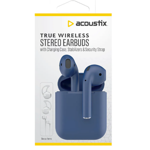 Acoustix Blue Wireless Audio Buds Blue