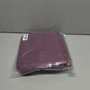 Standing Makeup Bag Organizer with 6 Brush Guards, Large Portable Makeup Organizer Bag for Travel, Stand Up Cosmetic Case with Brush Protectors (Burgundy)