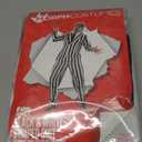 fun shack Black and White Striped Suit Mens Costume, Halloween Costumes for Adults, Halloween Costumes for men (XX-Large)