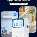 WiFi Plug in Thermostat Outlet, Temperature Controlled Outlet with Smart APP, Timer & Memory Digital Temp Controller -40~212, IP67 Waterproof Probe for Incubator Homebrew Reptile Space Heater